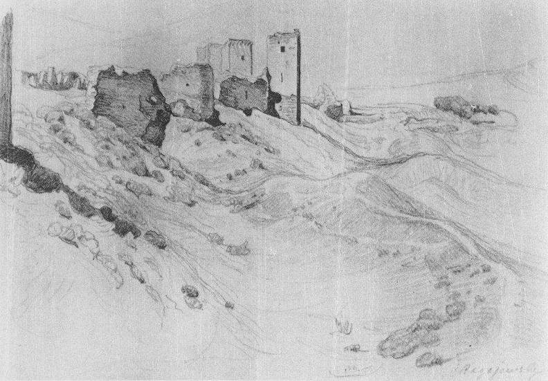 Стены и башни Сольдаи. 1904 - Богаевский Константин Федорович